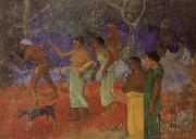 Paul Gauguin Scene from Tahitian Life France oil painting artist